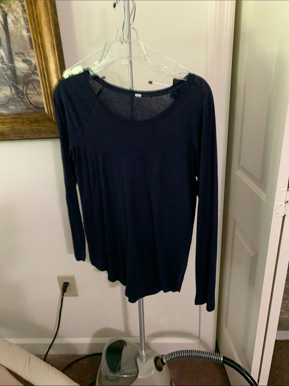 lululemon athletica Navy Long-Sleeve Scoop Neck Tee